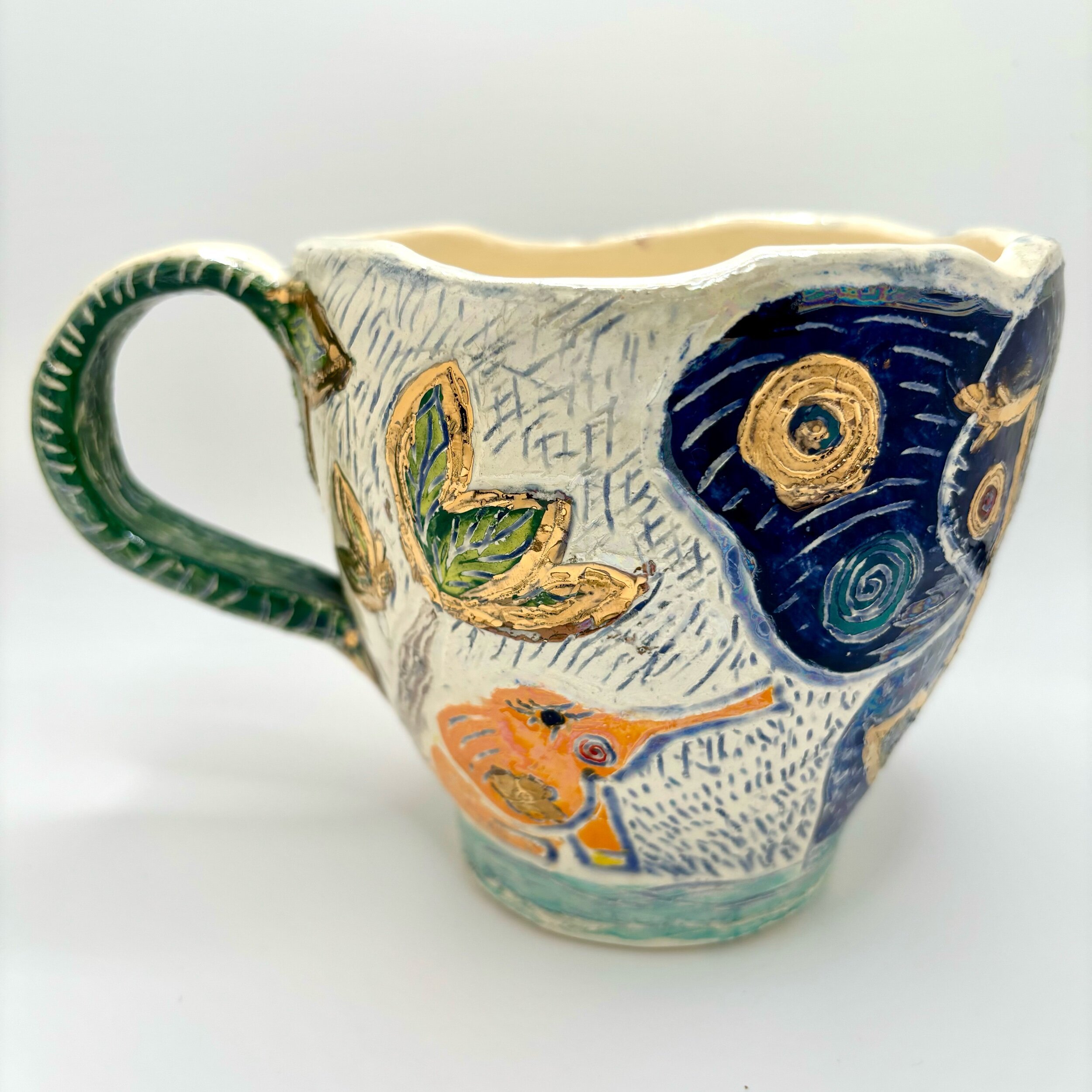 Blue elephant cup