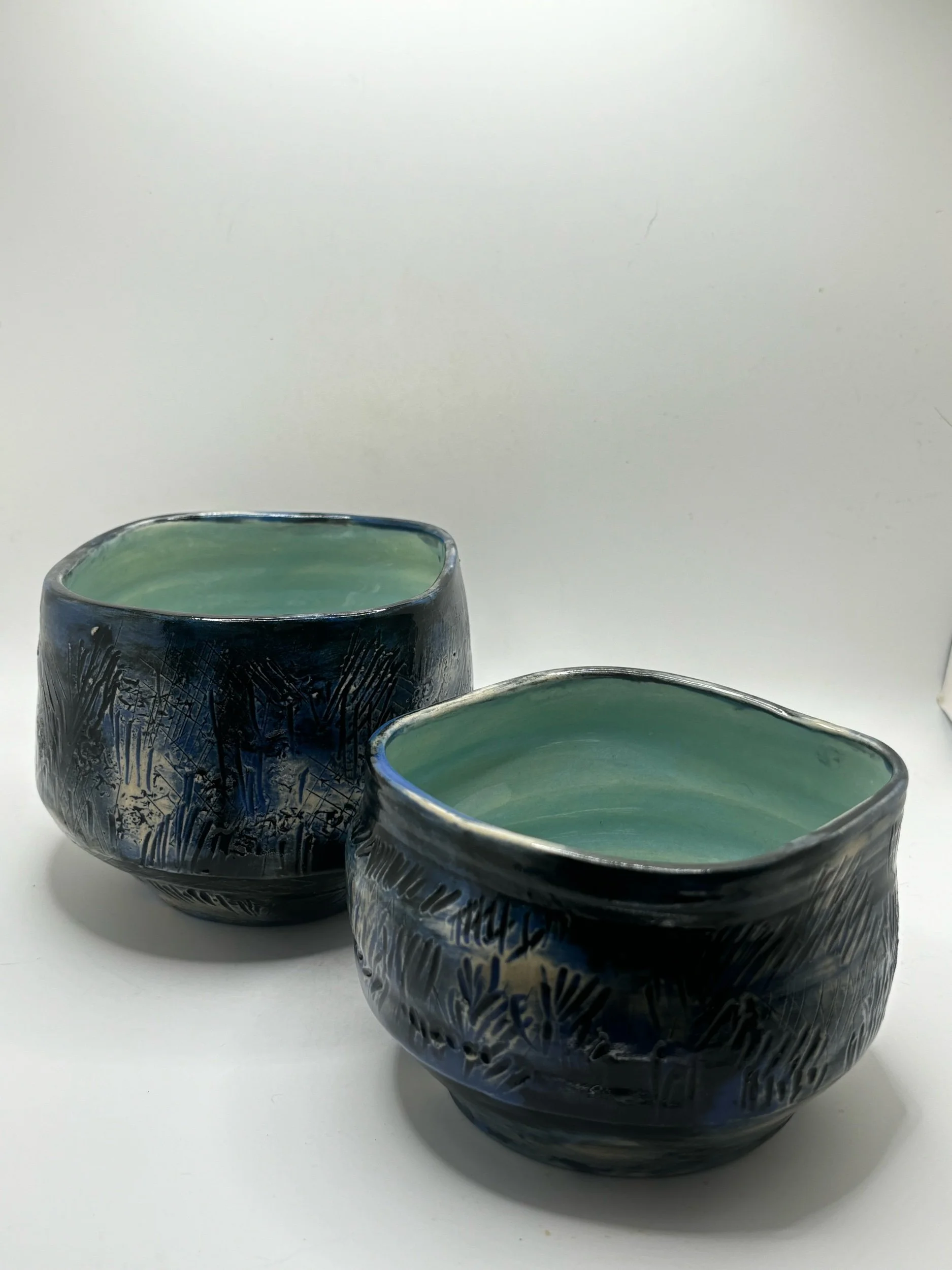 Blue nights set 2/ two cups