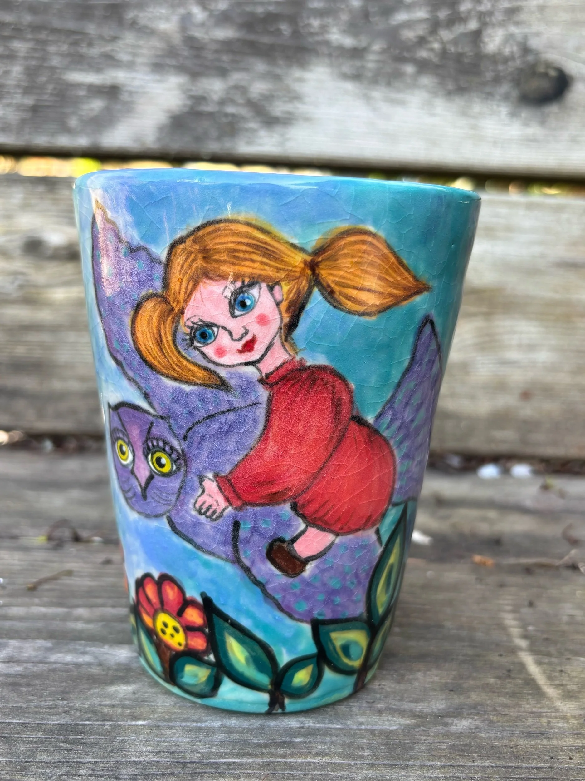 Girl on an Owl